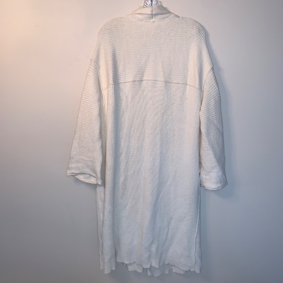 Free People By the Campfire Cardigan Long Sleeve Ivory Oversized S - Picture 2 of 15